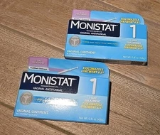 Monistat 1 Day Yeast Infection Treatment Tioconazole Ointment Applicator 2 Pack 