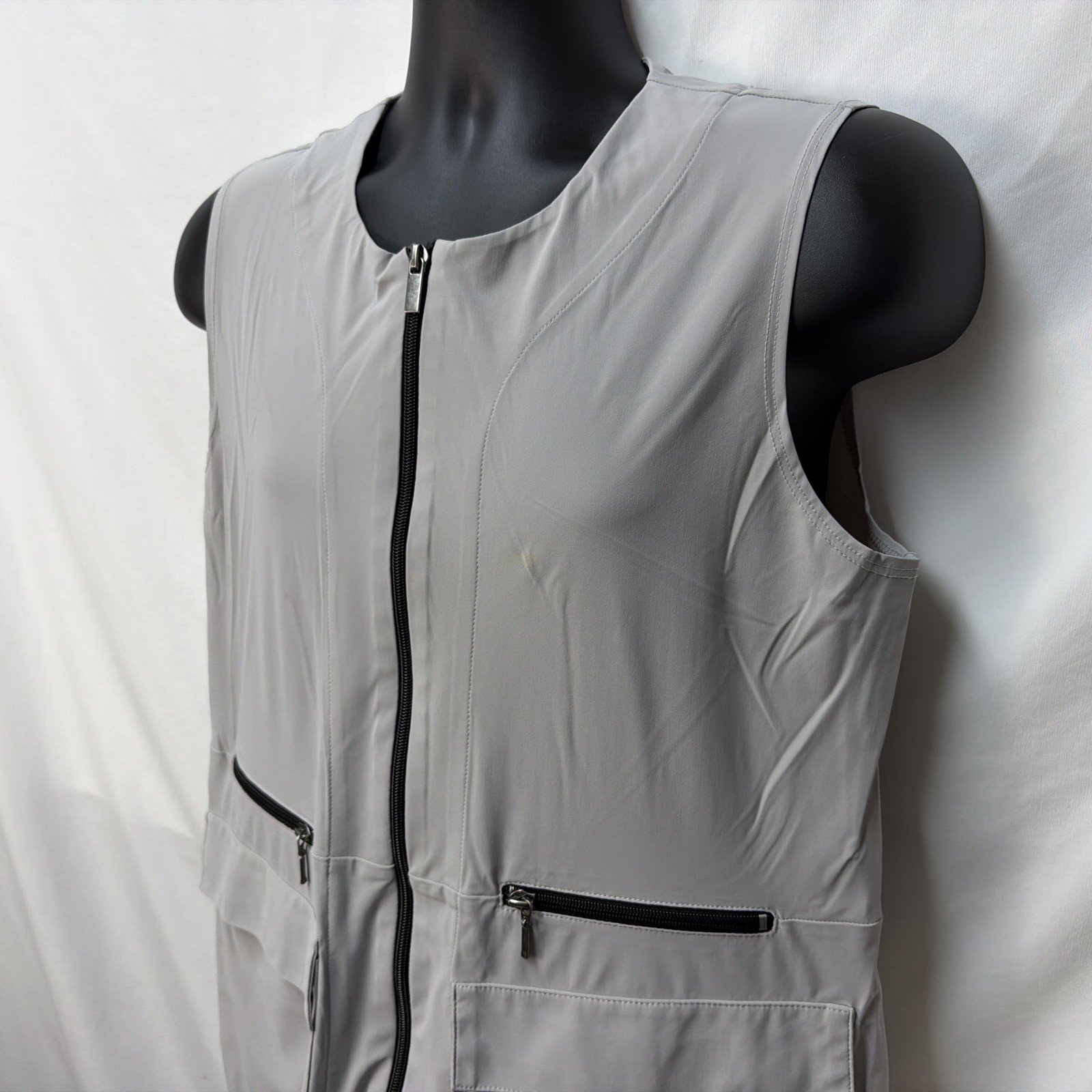 SPIRITHOUSE LIGHT GRAY CARGO UTILITY FULL ZIP TRA… - image 2