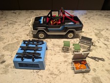 Vintage Playmobil Camping Truck/Jeep, People & Accessories 3764