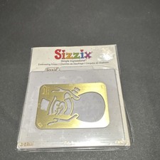 Sizzix Simple Impressions Embossing Folder Snowman Brass 36-9579