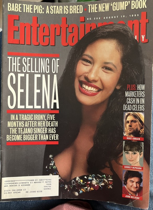SELENA ~ Entertainment Weekly Magazine ~ August 18, 1995