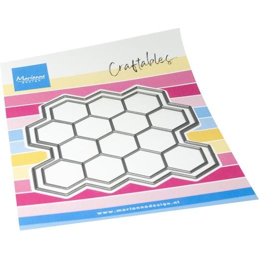 Marianne Design Craftables Cutting Dies - Pixel Hexagon CR1668