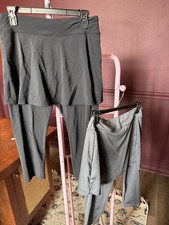 Skirt Leggings Combo Set Of 2 Gray And Black Women  s Size Medium