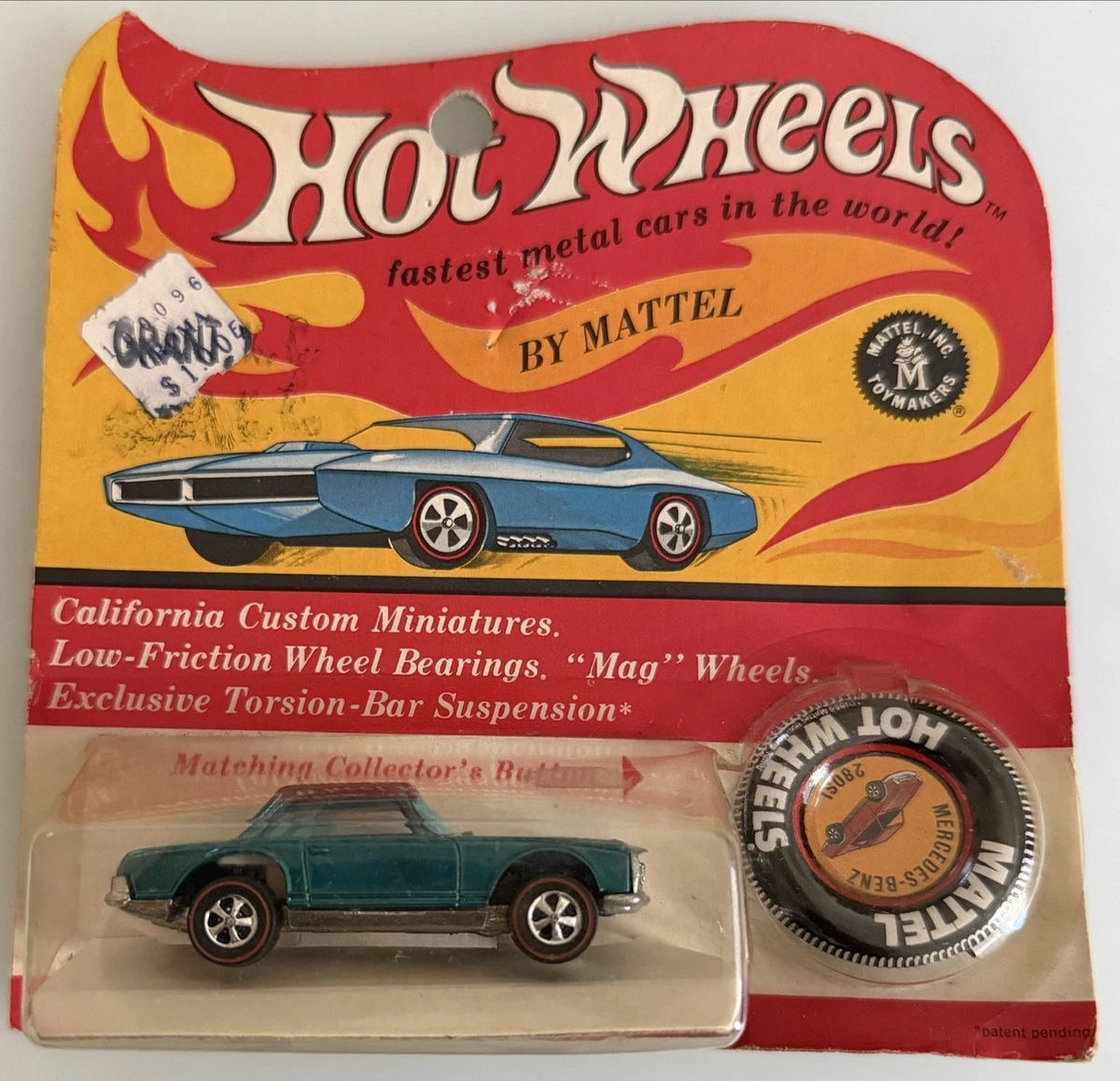 Hot Wheels Mercedes-Benz 1969 Year of Manufacture Vintage