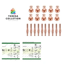 9-8208 40A Nozzle Tips 9-8215 Electrode, 20Pack, Fit for Thermal Dynamics SL6...