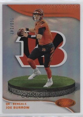 2023 Certified Franchise Foundations Mirror Orange 60/149 Joe Burrow #5 0e1b