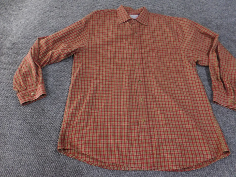 Rogue Product Shirt Mens Large Red Green Plaid Long Sleeve Button Up Casual - Image 3 of 4