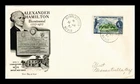 Dr Jim Stamps St. Christopher Nevis Anguilla Hamilton Bicentennial FDC Fleetwood