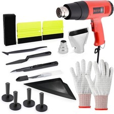 Window Tint Kit Vinyl Wrap Tool Set With Heat Gun Squeegees Gloves For Car Window Tint Kit Vinyl Wrap Tool Set With Heat Gun Squeegees Gloves For Car