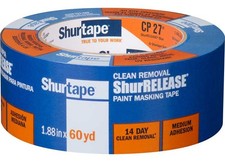 Shurtape CP 27 14-Day ShurRelease Blue Painters Tape Blue 5.08 Mils - 48mm x 55M