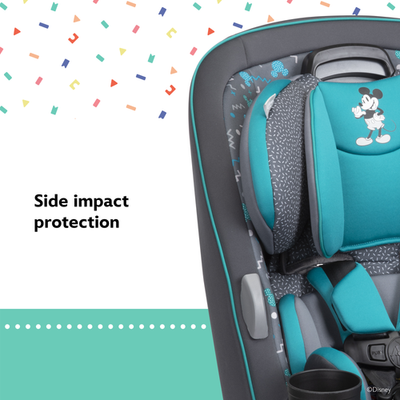 Disney Baby Grow and Go All-in-One Convertible Car Seat, Rear and