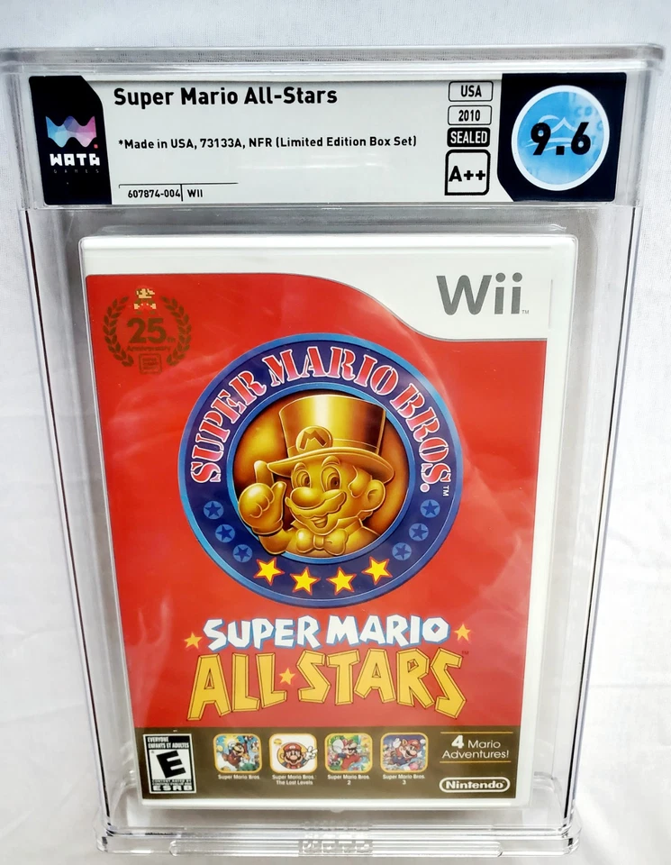 WATA 9.6 A++ SUPER MARIO ALL-STARS Limited Edition Nintendo Wii - Not For Resale - Image 3 of 4