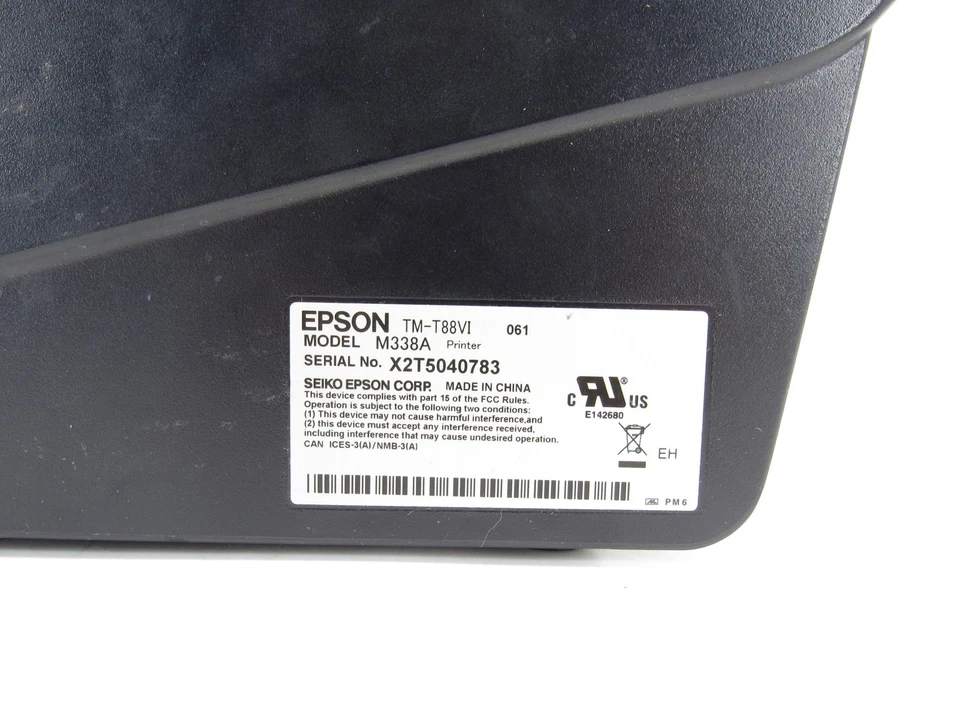 Epson TM-T88VI M338A USB / Parallel / Network Receipt Printer W/ AC - Image 4 of 4