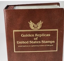 22k Gold replicas of US stamps.First Day Issue 10/1986-9/1988. 66 Stamps