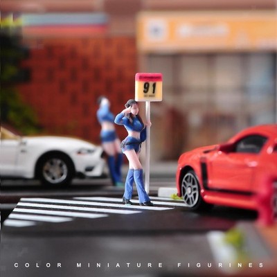 Miniaturfigur Maßstab 1:64 DIY Szene Deko Sammlerstücke Mädchen Figur Modell