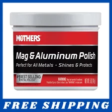 Mothers 05100 Mag & Aluminum Polish Metal Cleaner for Wheels & Accessories, 5 oz
