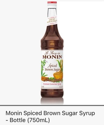 Gourmet Monin 750 ML Syrup for Cocktails and Coffee Premium Taste Flavor
