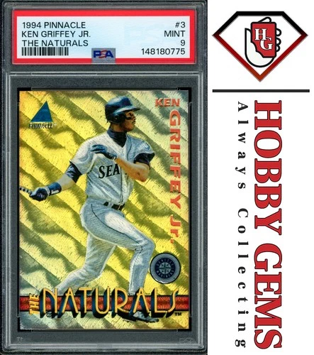 KEN GRIFFEY JR PSA 9 1994 Pinnacle The Naturals Dufex #3