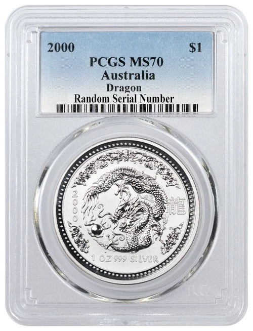 Australian Lunar MS 70 PCGS Certified Silver Bullion Coins for