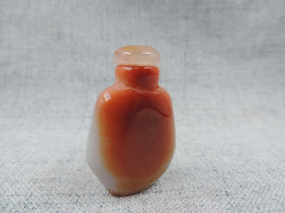 Chinese Exquisite Hand-carved Nature Agate Snuff Bottle FG - Image 4 of 4