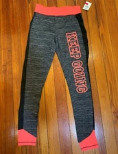 Body Instinct “Keep Going” Sign Women’s Multicolor Leggings Size S