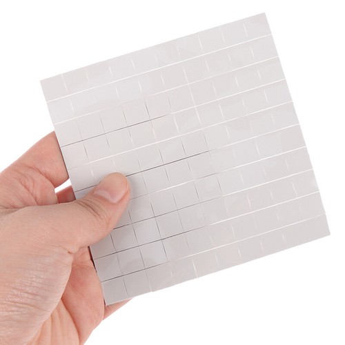 100x 10mm*10mm*0.5mm GPU CPU Heatsink Cooling Conductive Silicone Thermal Pa_Y2 - Afbeelding 7 van 10