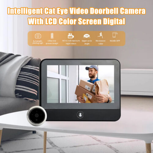 1080P Türspionkamera Mit LCD-Farbbildschirm Tuya WLAN Digitaler Türspion & Akku - Bild 6 von 19