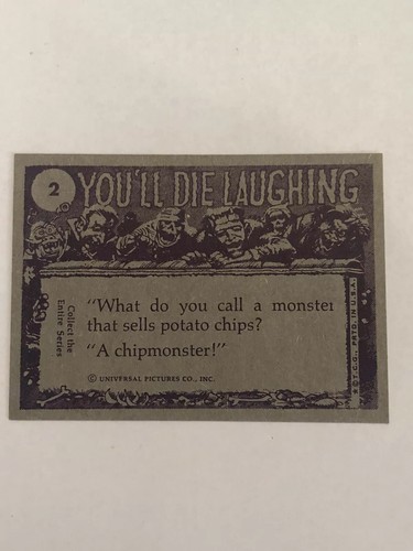 1973 Topps NM You'll Die Laughing Maybe It Was A Mistake To Keep You #2 - Picture 2 of 2