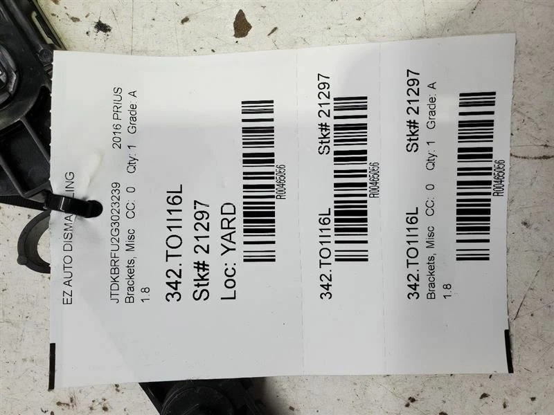 Toyota Prius 2016-2018, soportes varios, 1,8 L, número de pieza: 53705-47901 Foto 4 de 4