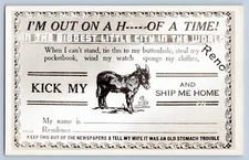 Reno Nevada Funny Novelty Real Photo Postcard RPPC 1950s