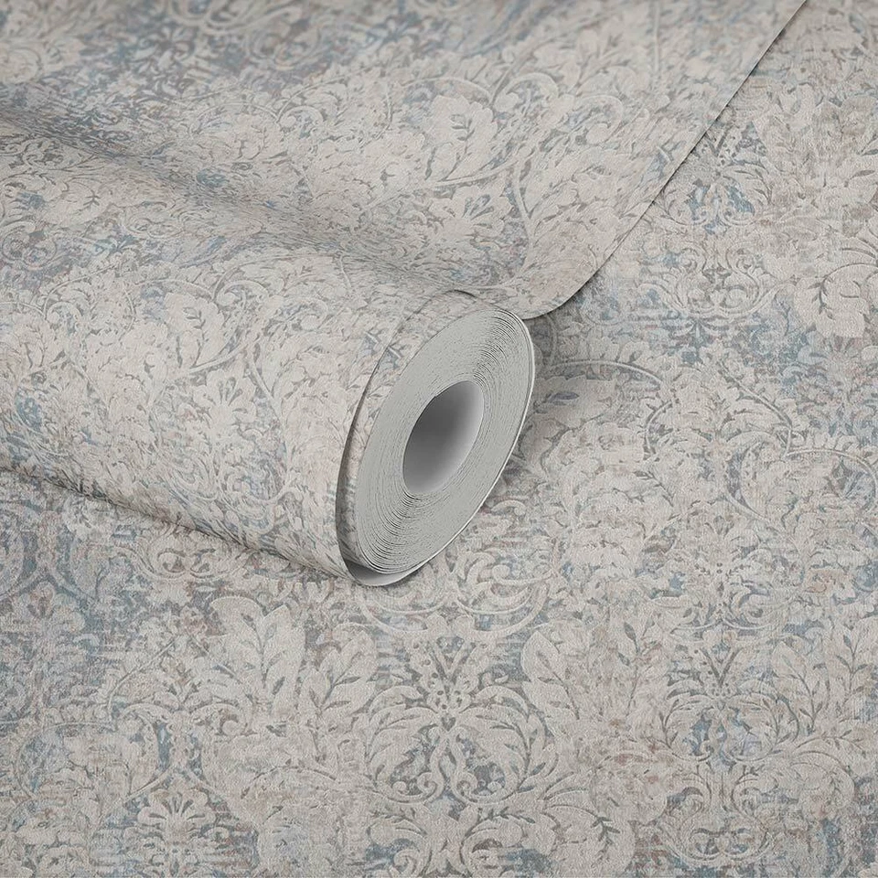 Vliestapete Klassik Barock beige blau braun Mata Hari 38093-1 (4,11€/1qm)