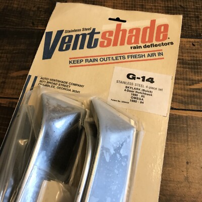 AVS For Buick Skylark Omega 4Pc 80-85 Vent visor Window Deflectors Vintage NOS