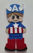 Captain America Kid. Scrapbook, Card making Paper Piecing