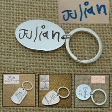 Personalized KeyRing, Actual Handwrting KeyChain, Message KeyChain
