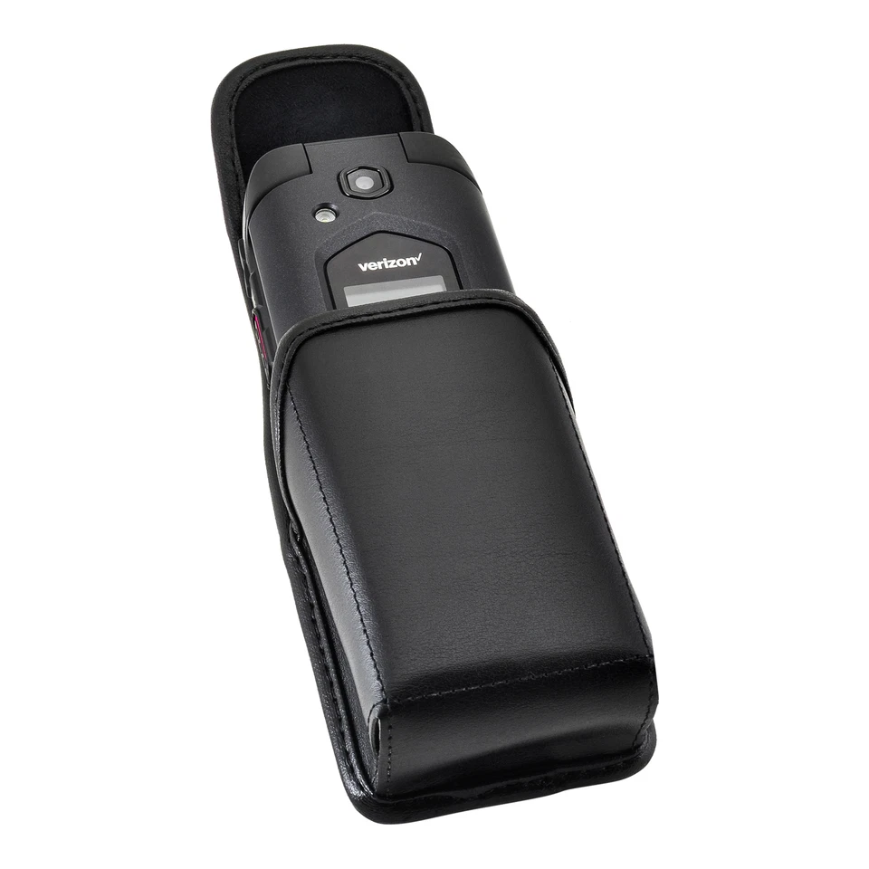 Bolsa de couro DuraXV LTE E4610 Verizon giratória ímã clipe cinto preto - Imagem 4 de 4
