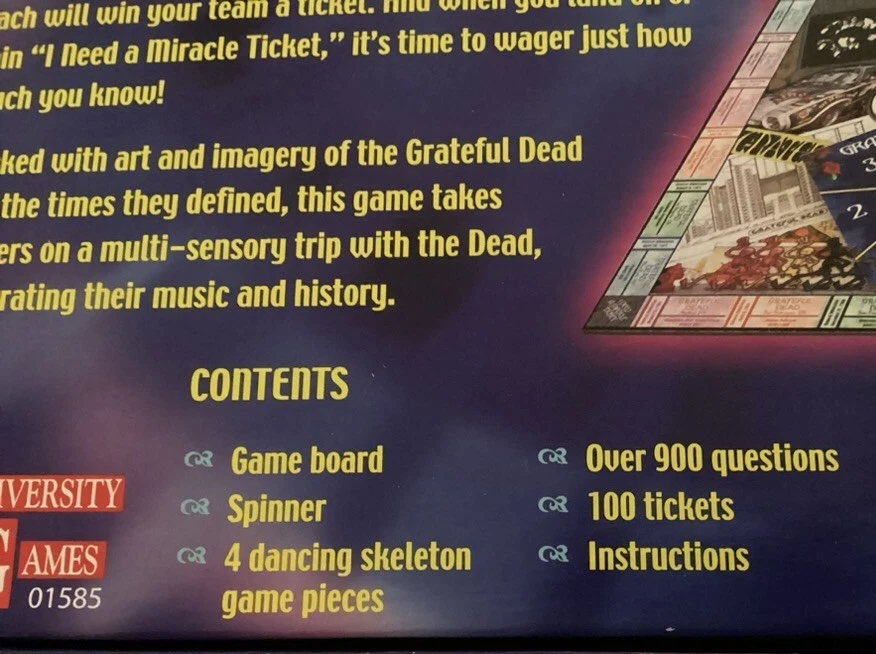 "Grateful Dead The Game" Board Game - 2 or more players - Image 4 of 4