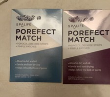 2 SpaLife POREPERFECT MATCH 3 Hydrocolloid Nose Strips  24 Pimple Patches