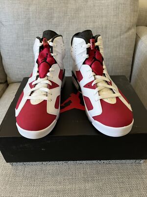 2021 Nike Air Jordan 6 Retro Carmine CT8529-106 Red White Black