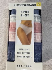 Lucky Brand 5-pack Hi-Cut Small Panties Underwear Blk 192