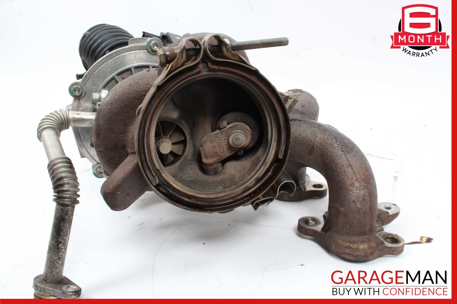 14-20 Maserati Ghibli Levante M157 Left Turbocharger Turbo Charger Manifold OEM