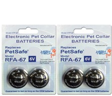 High Tech Pet RFA-67D Replacement 6V Battery Replaces RFA-67, 4 Pack