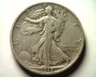 1918 WALKING LIBERTY HALF VERY FINE VF NICE ORIGINAL COIN BOBS COINS FAST SHIP