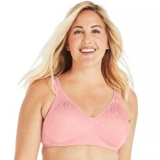 Playtex 18 Hour  Ultimate Lift  Support Wireless Bra 4745 Gentle Peach 36D NIP