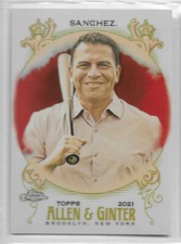 JESSE SANCHEZ 2021 TOPPS ALLEN GINTER CHROME ORANGE REFRACTOR PARALLEL /25 MG