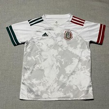 Mexico National Team Jersey Youth XL White 2020/2021 Adidas J. Santiago Soccer
