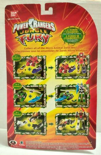 Power Rangers JUNGLE FURY Micro Animal Zords Set A Megazord Cheetah Tiger  Jaguar 45557300418 | eBay