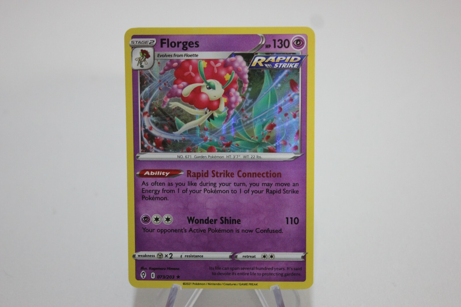Pokemon Florges 073/203 Holo Rare Evolving Skies NM Pack Fresh