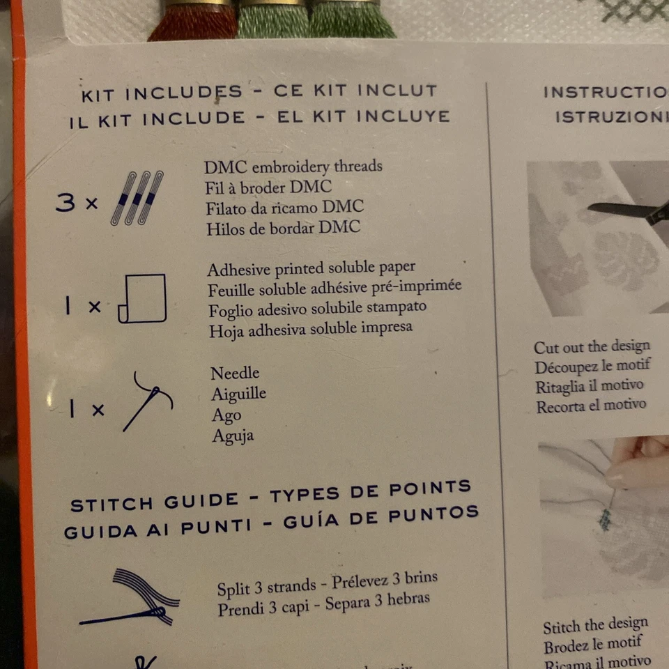 DMC Magic Paper -  CACTUS Collection Embroidery Magic Paper Kit New - Image 4 of 4