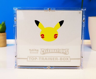 Acryl Schutzbox für Pokemon Celebrations und 151 Trainer Box - NEU