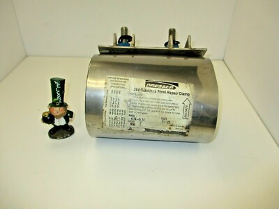 DRESSER RANGE 4.74-5.14  7-1/2'' WIDTH 364 STAINLESS STEEL REPAIR CLAMP NNB